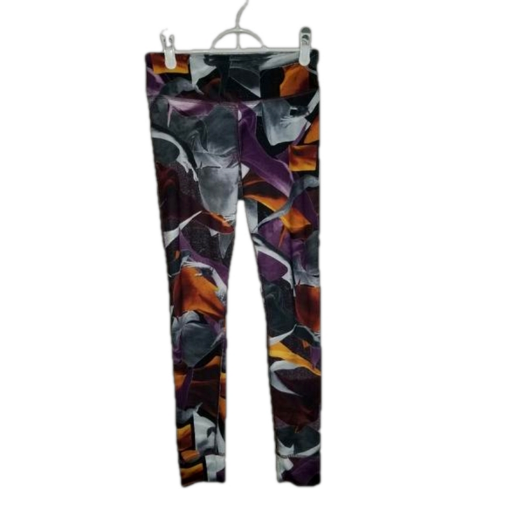 Reebok Speedwick Leggings Multicolour All Over Graphic Label Reads Size Small